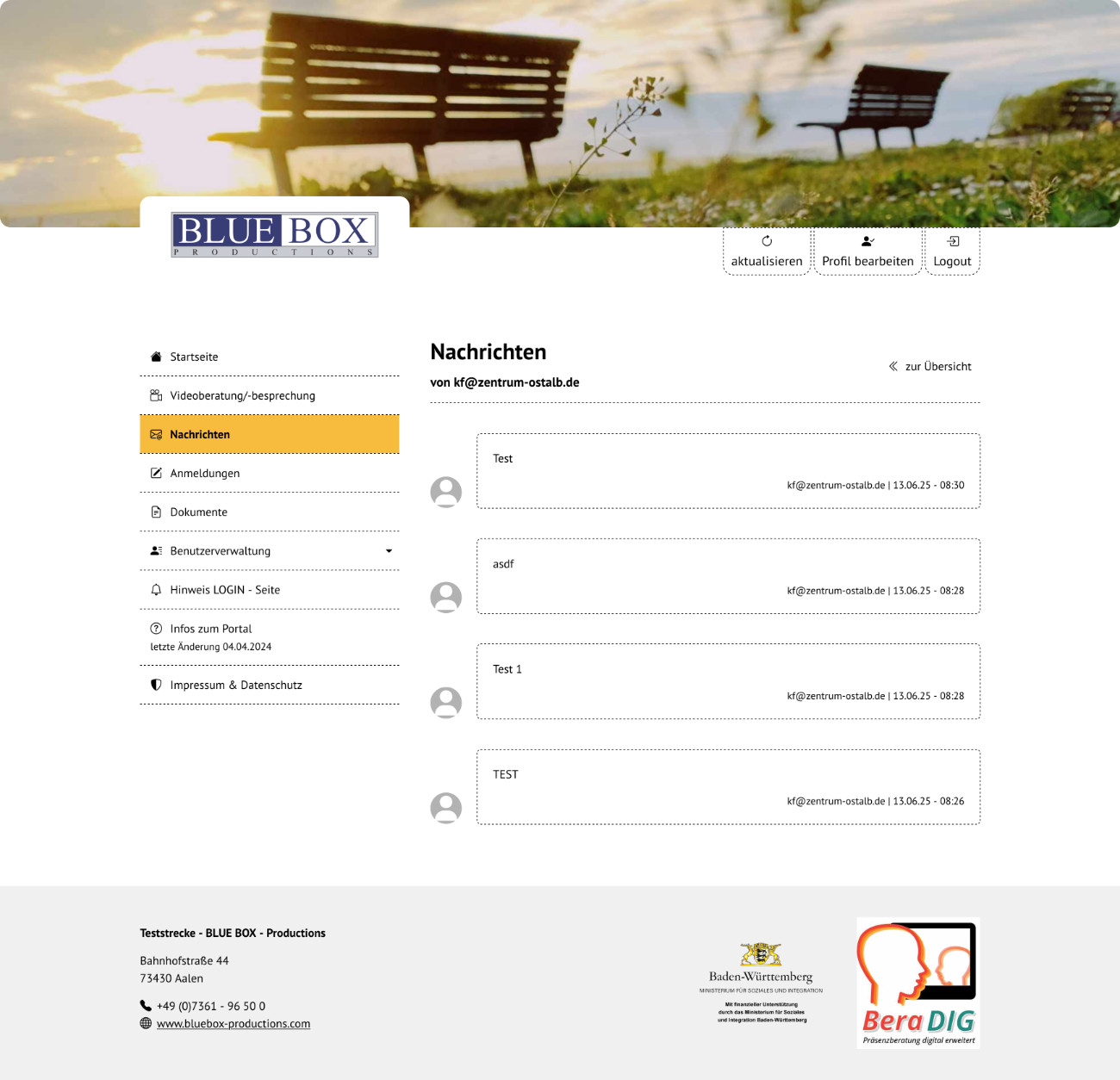 BeraDIG – digitales Beratungsportal