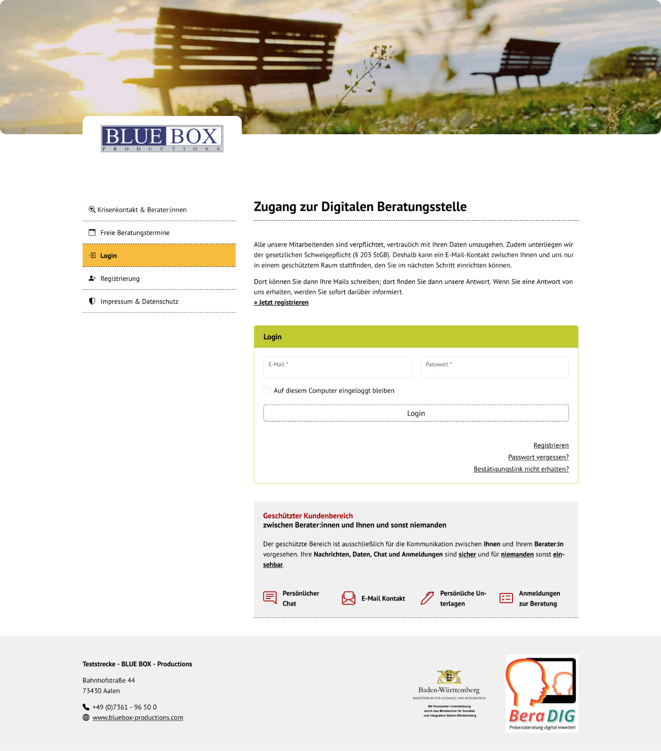 BeraDIG – digitales Beratungsportal